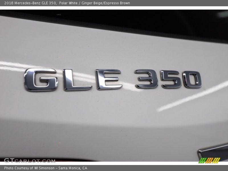 Polar White / Ginger Beige/Espresso Brown 2018 Mercedes-Benz GLE 350