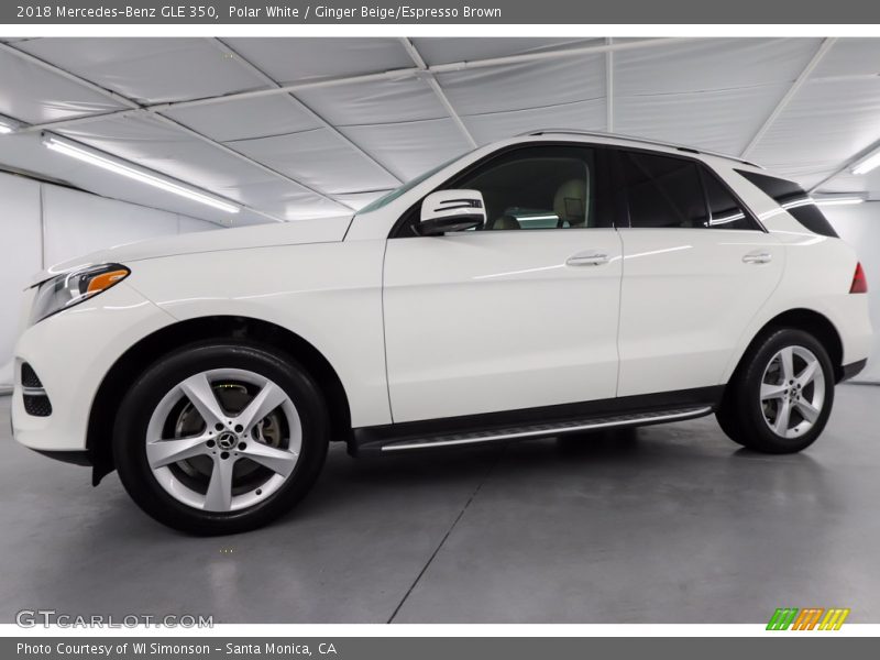 Polar White / Ginger Beige/Espresso Brown 2018 Mercedes-Benz GLE 350