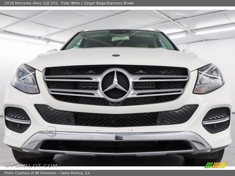 Polar White / Ginger Beige/Espresso Brown 2018 Mercedes-Benz GLE 350