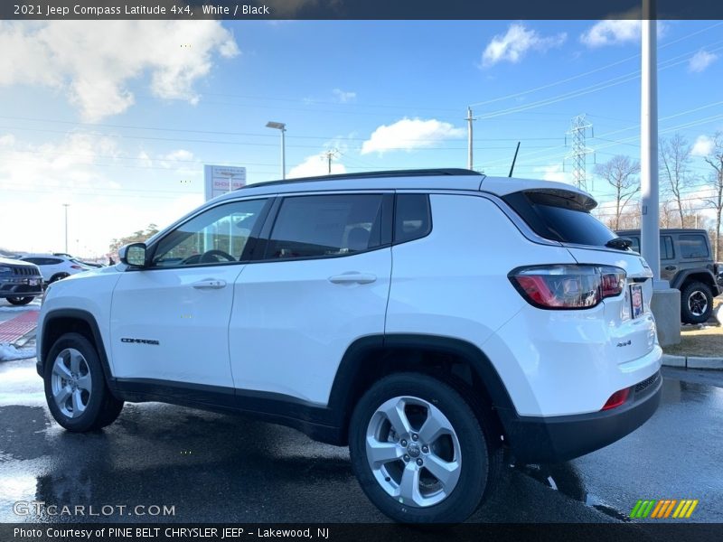 White / Black 2021 Jeep Compass Latitude 4x4