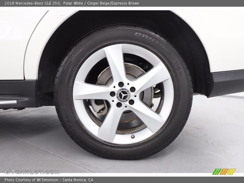 Polar White / Ginger Beige/Espresso Brown 2018 Mercedes-Benz GLE 350