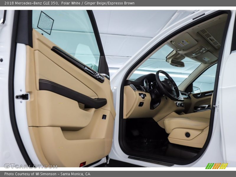 Polar White / Ginger Beige/Espresso Brown 2018 Mercedes-Benz GLE 350