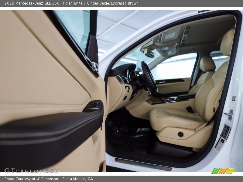 Polar White / Ginger Beige/Espresso Brown 2018 Mercedes-Benz GLE 350