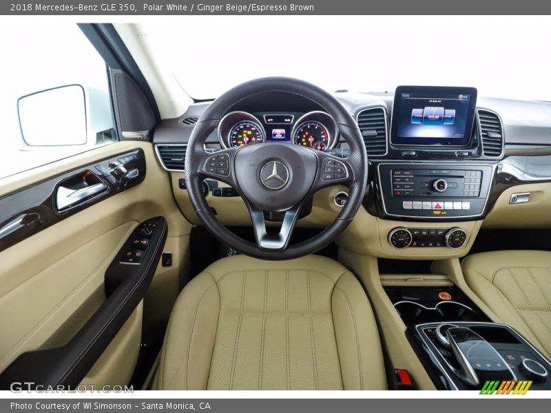 Polar White / Ginger Beige/Espresso Brown 2018 Mercedes-Benz GLE 350
