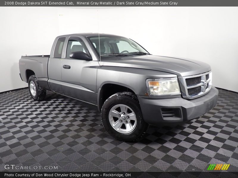 Mineral Gray Metallic / Dark Slate Gray/Medium Slate Gray 2008 Dodge Dakota SXT Extended Cab