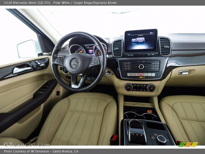 Polar White / Ginger Beige/Espresso Brown 2018 Mercedes-Benz GLE 350