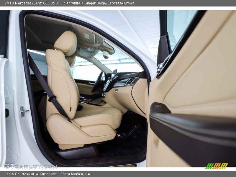 Polar White / Ginger Beige/Espresso Brown 2018 Mercedes-Benz GLE 350