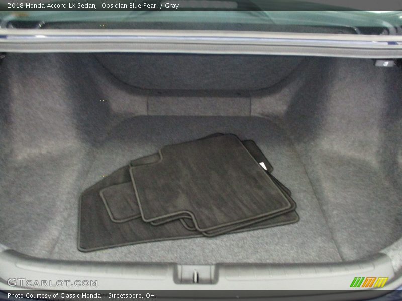 Obsidian Blue Pearl / Gray 2018 Honda Accord LX Sedan