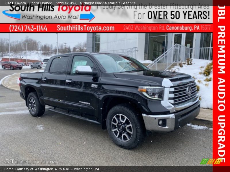 Midnight Black Metallic / Graphite 2021 Toyota Tundra Limited CrewMax 4x4