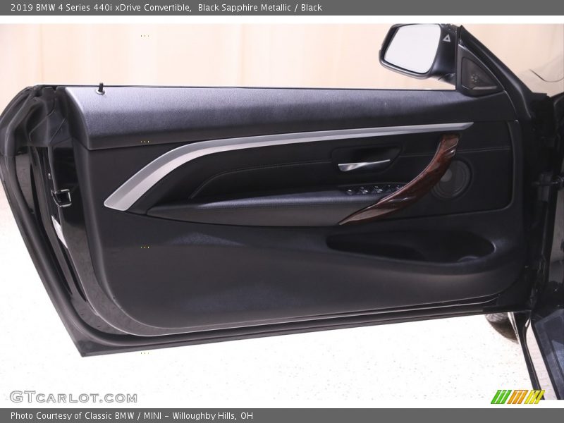 Black Sapphire Metallic / Black 2019 BMW 4 Series 440i xDrive Convertible