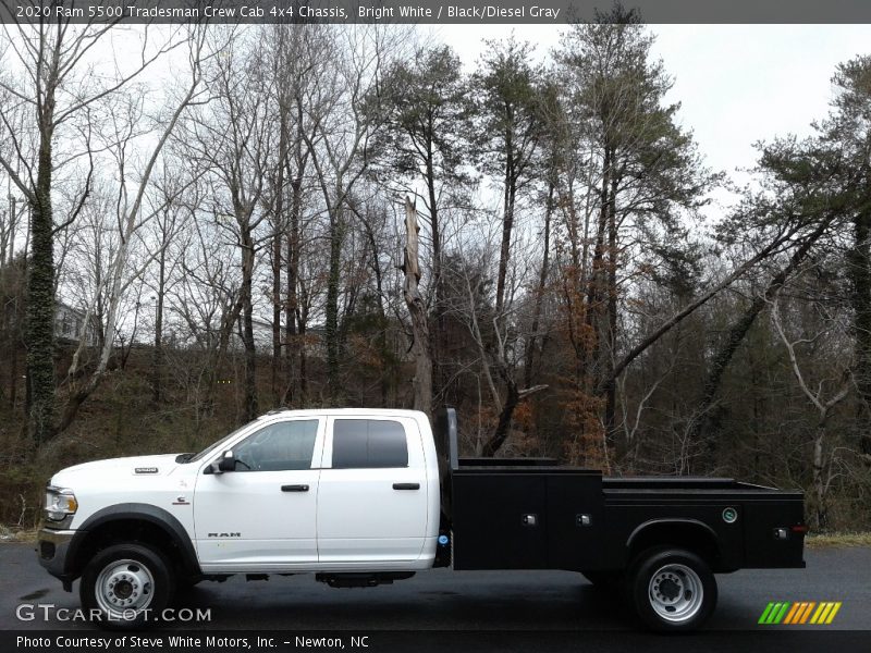Bright White / Black/Diesel Gray 2020 Ram 5500 Tradesman Crew Cab 4x4 Chassis