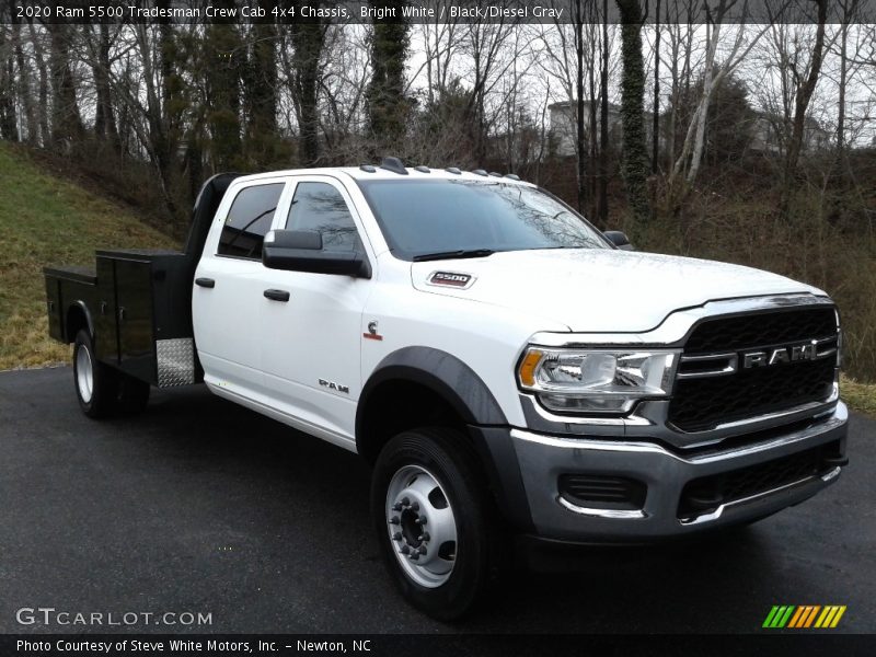 Bright White / Black/Diesel Gray 2020 Ram 5500 Tradesman Crew Cab 4x4 Chassis