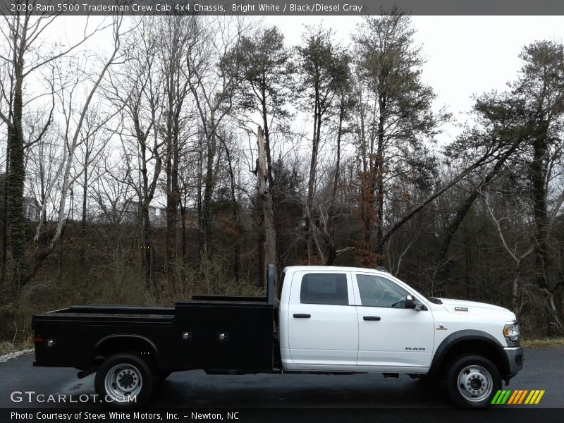 Bright White / Black/Diesel Gray 2020 Ram 5500 Tradesman Crew Cab 4x4 Chassis