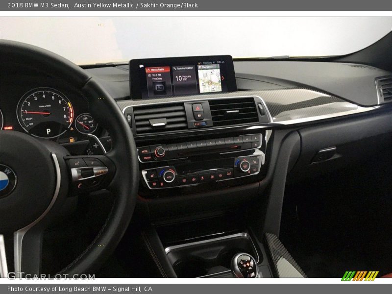 Austin Yellow Metallic / Sakhir Orange/Black 2018 BMW M3 Sedan