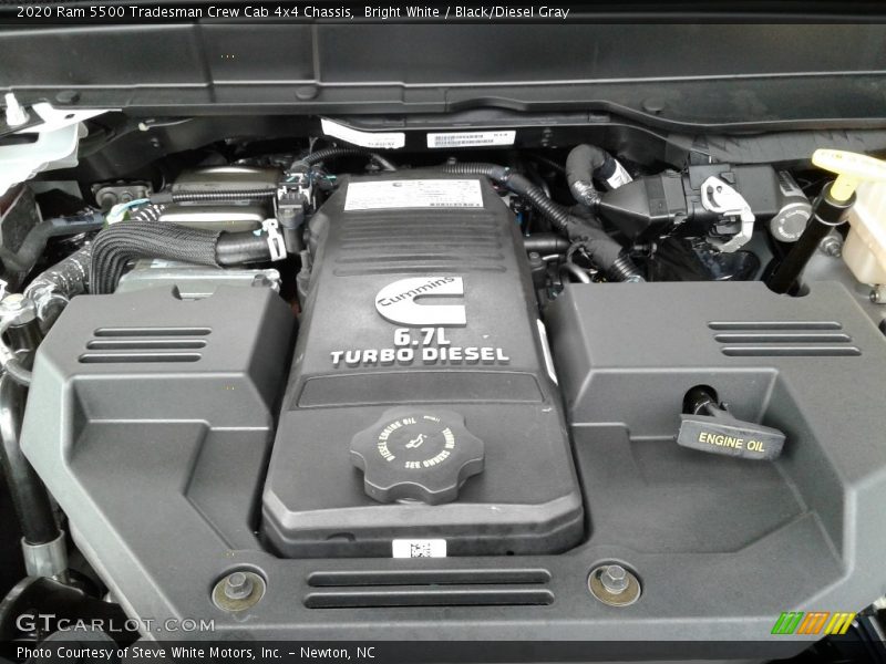 Bright White / Black/Diesel Gray 2020 Ram 5500 Tradesman Crew Cab 4x4 Chassis