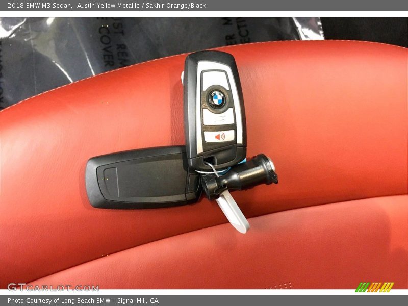 Austin Yellow Metallic / Sakhir Orange/Black 2018 BMW M3 Sedan