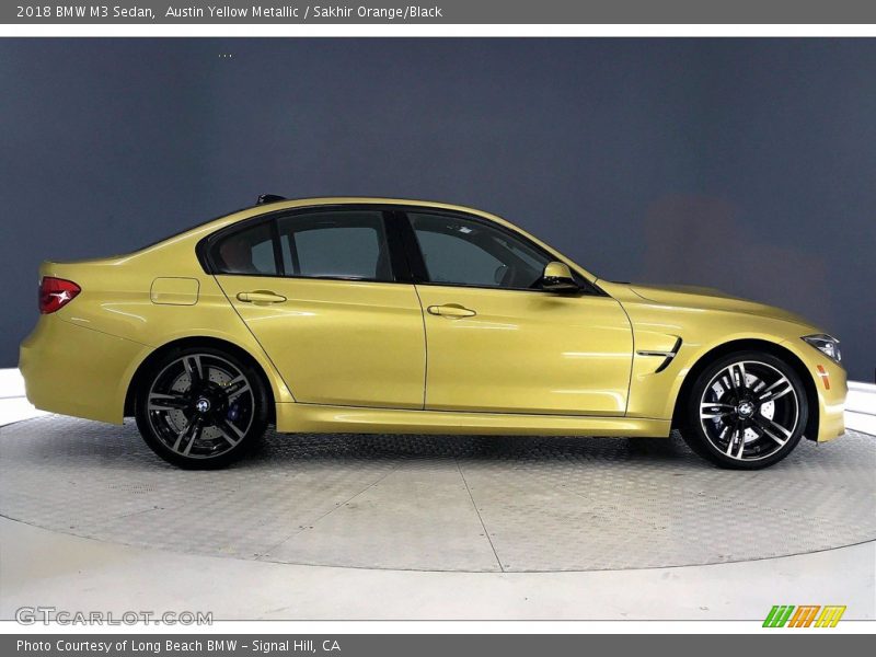 Austin Yellow Metallic / Sakhir Orange/Black 2018 BMW M3 Sedan