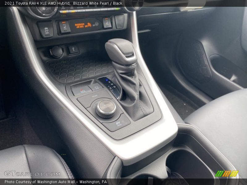 Blizzard White Pearl / Black 2021 Toyota RAV4 XLE AWD Hybrid