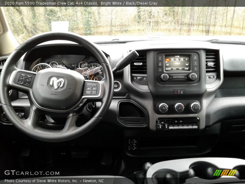 Bright White / Black/Diesel Gray 2020 Ram 5500 Tradesman Crew Cab 4x4 Chassis