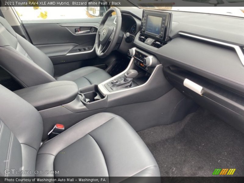 Blizzard White Pearl / Black 2021 Toyota RAV4 XLE AWD Hybrid