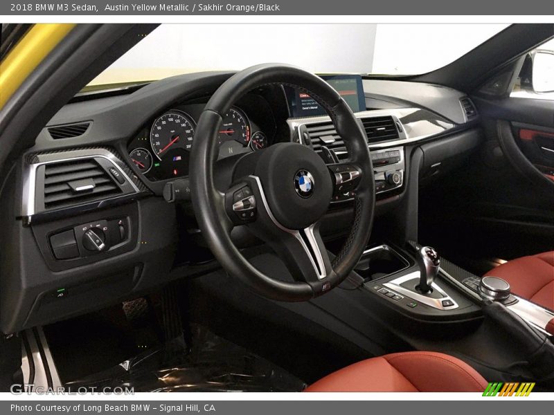 Austin Yellow Metallic / Sakhir Orange/Black 2018 BMW M3 Sedan