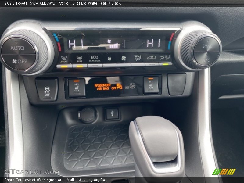 Blizzard White Pearl / Black 2021 Toyota RAV4 XLE AWD Hybrid