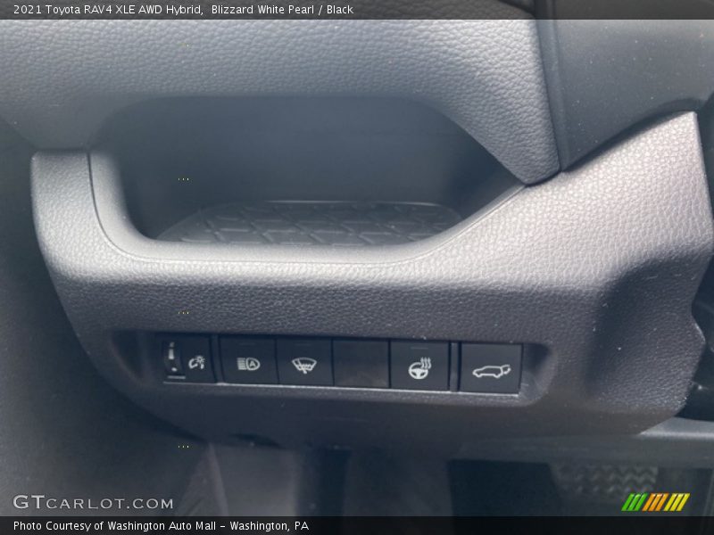 Blizzard White Pearl / Black 2021 Toyota RAV4 XLE AWD Hybrid