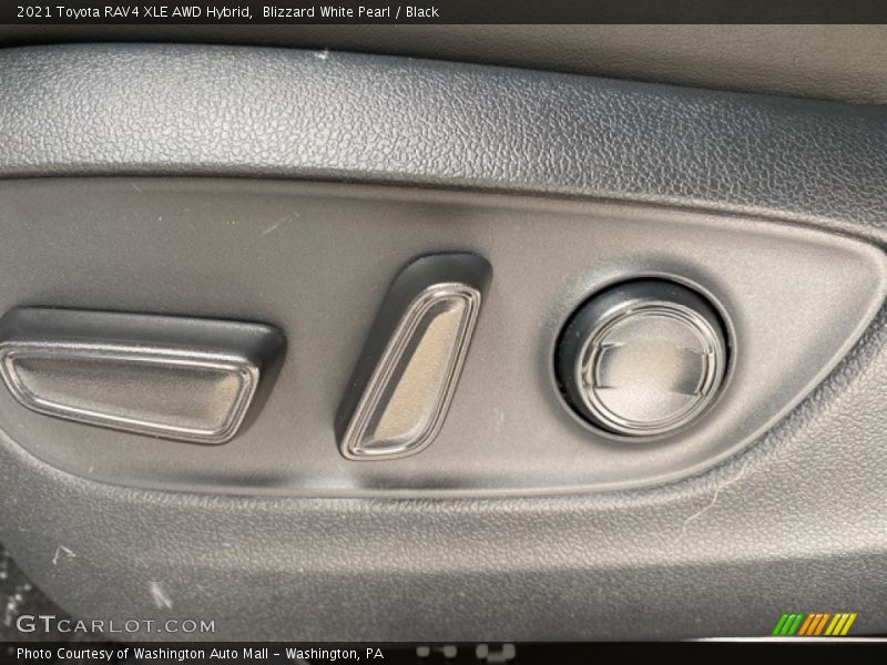 Blizzard White Pearl / Black 2021 Toyota RAV4 XLE AWD Hybrid
