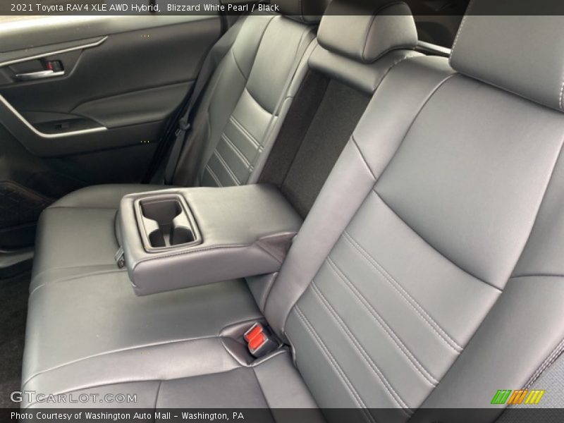 Blizzard White Pearl / Black 2021 Toyota RAV4 XLE AWD Hybrid