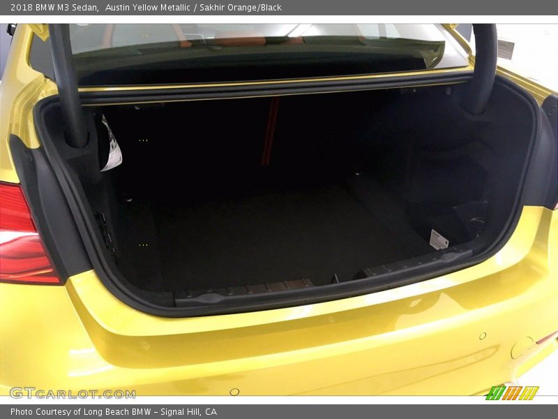 Austin Yellow Metallic / Sakhir Orange/Black 2018 BMW M3 Sedan