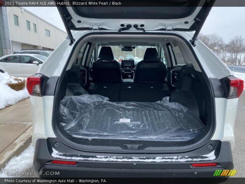 Blizzard White Pearl / Black 2021 Toyota RAV4 XLE AWD Hybrid