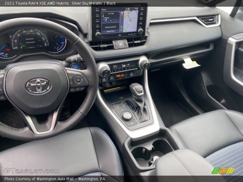 Silver Sky Metallic / Black 2021 Toyota RAV4 XSE AWD Hybrid