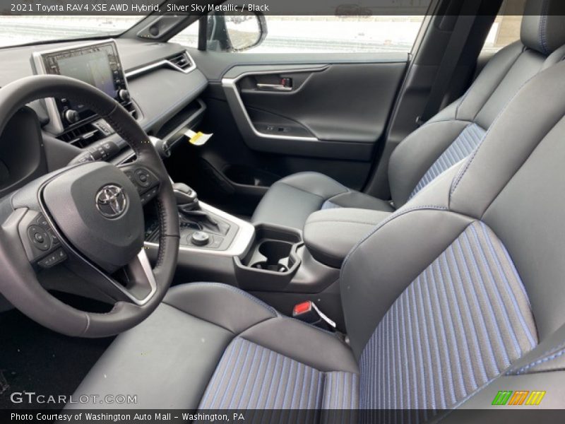 Silver Sky Metallic / Black 2021 Toyota RAV4 XSE AWD Hybrid