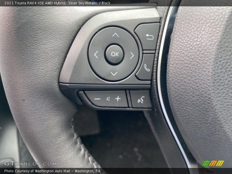 Silver Sky Metallic / Black 2021 Toyota RAV4 XSE AWD Hybrid