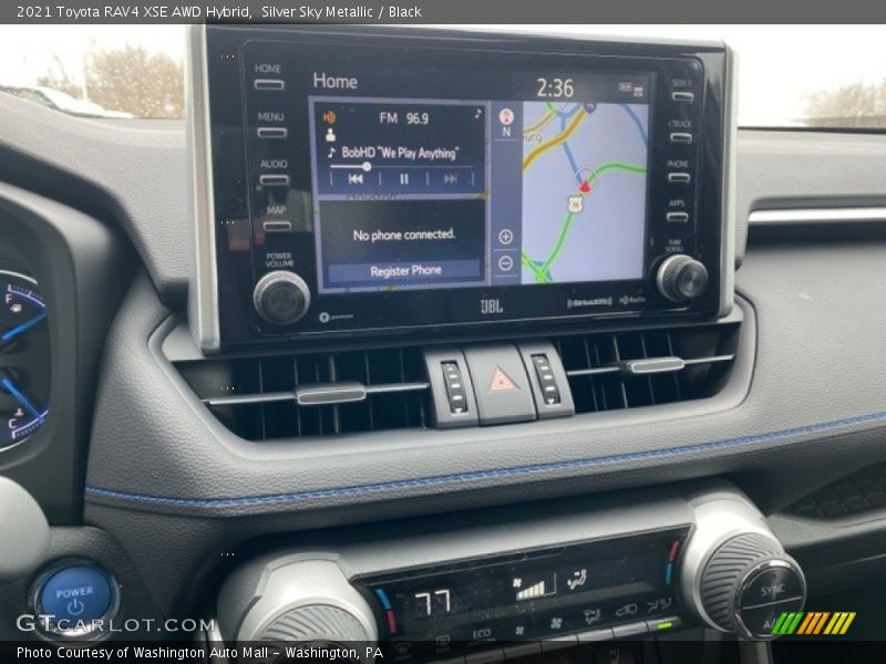 Silver Sky Metallic / Black 2021 Toyota RAV4 XSE AWD Hybrid