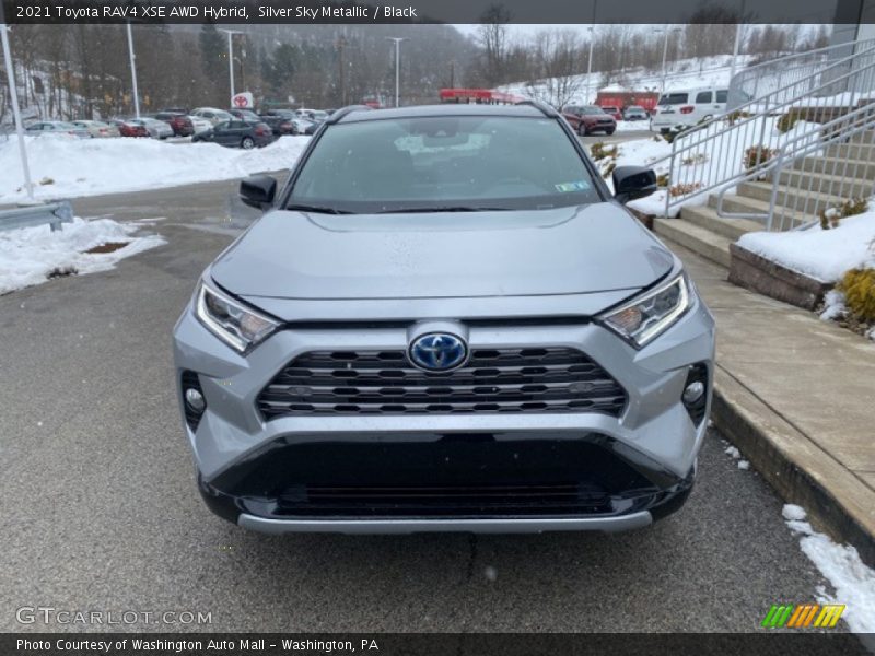 Silver Sky Metallic / Black 2021 Toyota RAV4 XSE AWD Hybrid