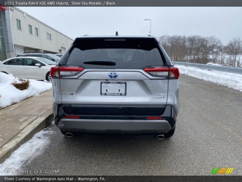 Silver Sky Metallic / Black 2021 Toyota RAV4 XSE AWD Hybrid