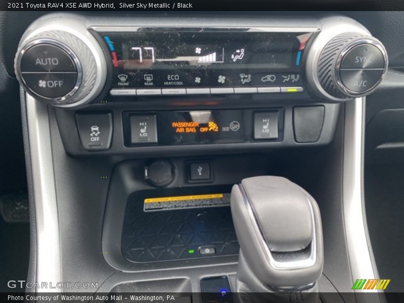 Silver Sky Metallic / Black 2021 Toyota RAV4 XSE AWD Hybrid