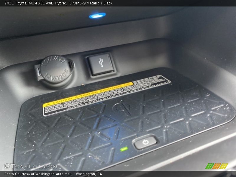 Silver Sky Metallic / Black 2021 Toyota RAV4 XSE AWD Hybrid