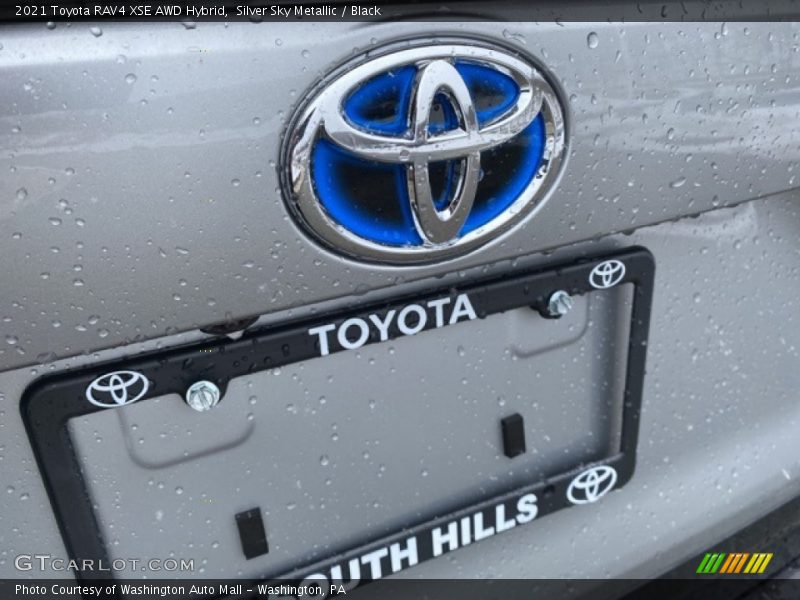 Silver Sky Metallic / Black 2021 Toyota RAV4 XSE AWD Hybrid