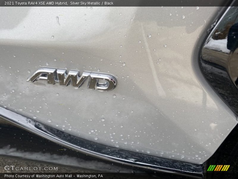 Silver Sky Metallic / Black 2021 Toyota RAV4 XSE AWD Hybrid
