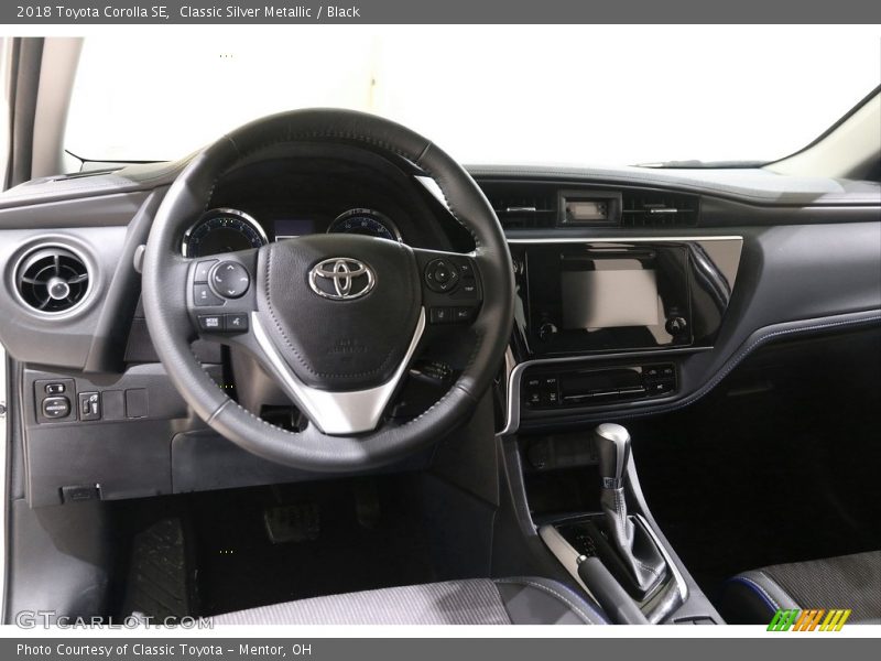 Classic Silver Metallic / Black 2018 Toyota Corolla SE