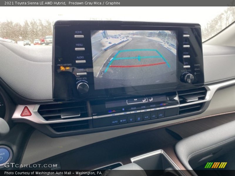 Predawn Gray Mica / Graphite 2021 Toyota Sienna LE AWD Hybrid