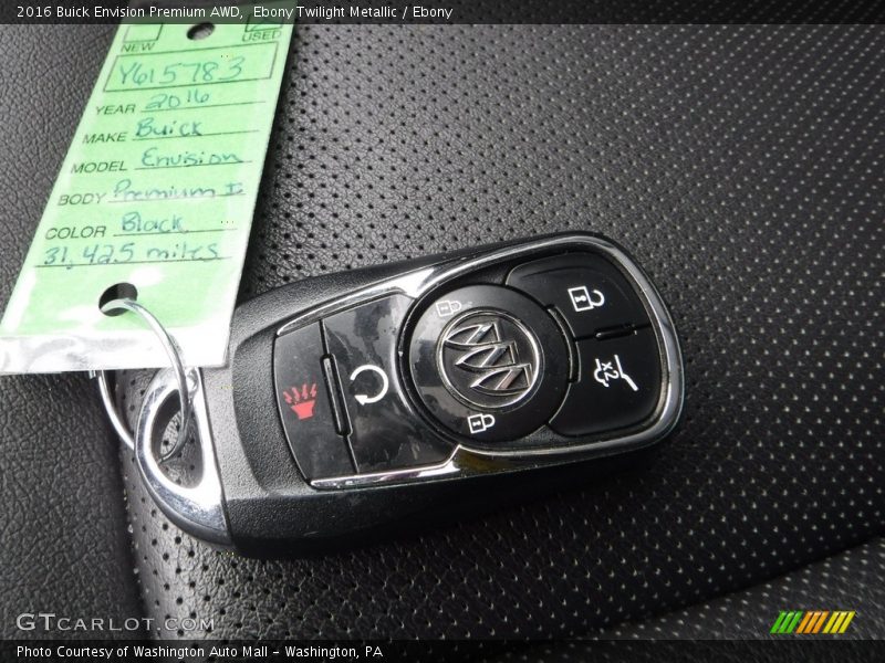 Ebony Twilight Metallic / Ebony 2016 Buick Envision Premium AWD