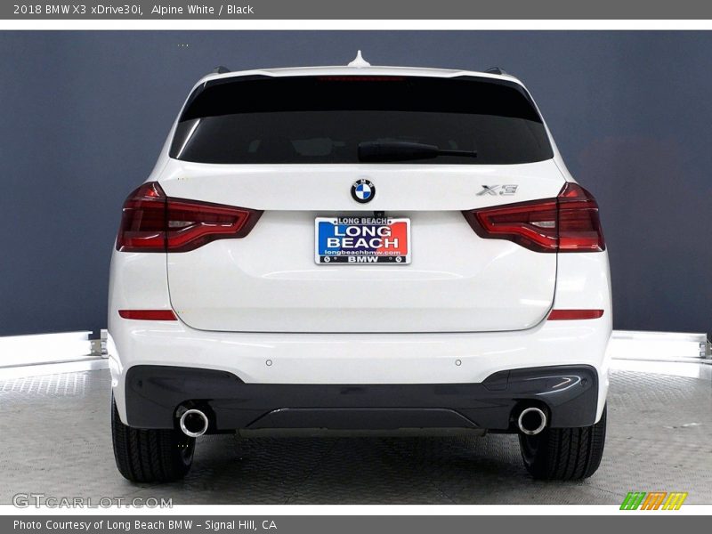 Alpine White / Black 2018 BMW X3 xDrive30i