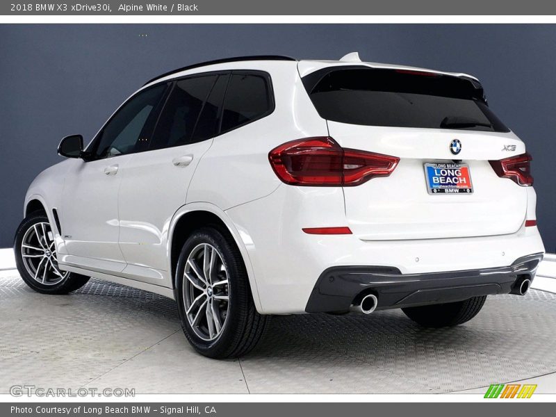 Alpine White / Black 2018 BMW X3 xDrive30i