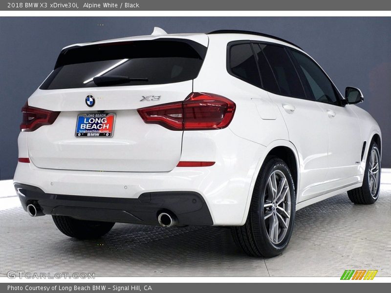Alpine White / Black 2018 BMW X3 xDrive30i