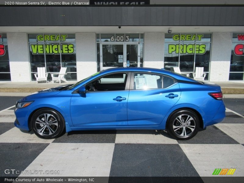 Electric Blue / Charcoal 2020 Nissan Sentra SV