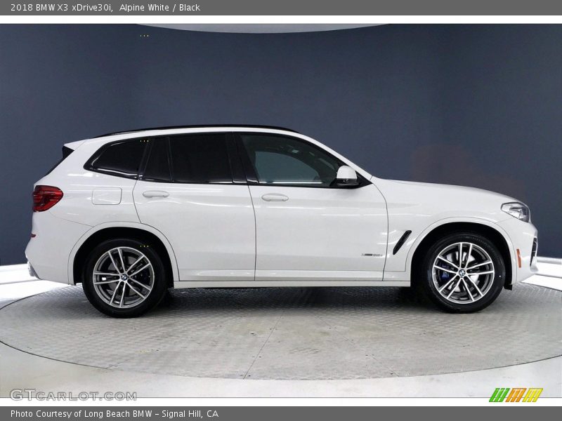 Alpine White / Black 2018 BMW X3 xDrive30i