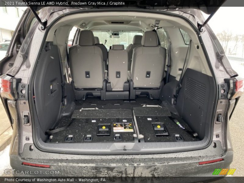 Predawn Gray Mica / Graphite 2021 Toyota Sienna LE AWD Hybrid
